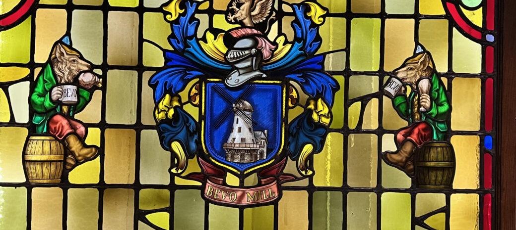 Bevo Mill stained glass window Bevo Mill stained glass window